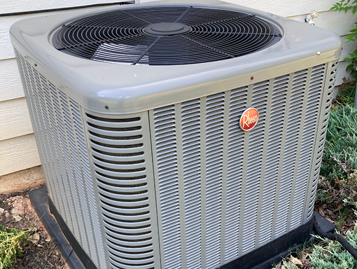 Cooling Rheem outdoor unit VQ HVAC